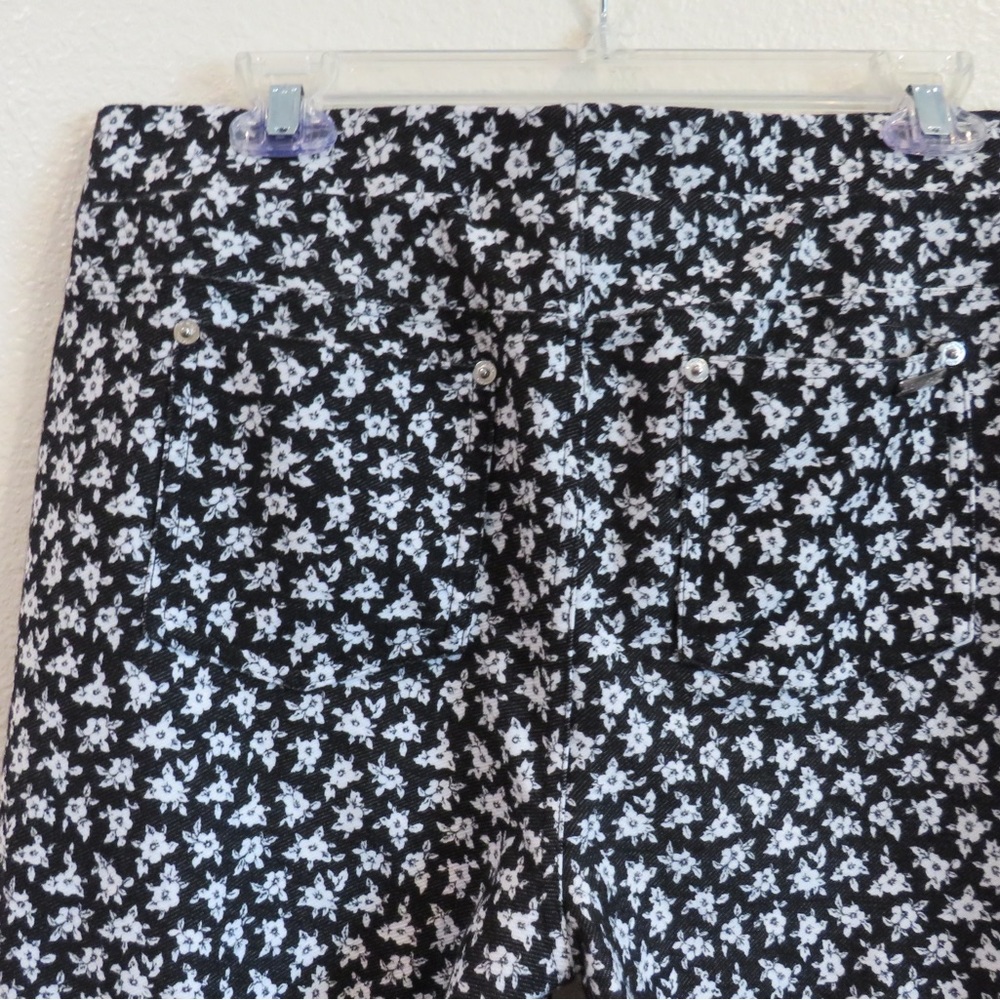 MICHAEL Michael Kors Women's Floral-Print Leggings SZ Large - Picture 5 of 11